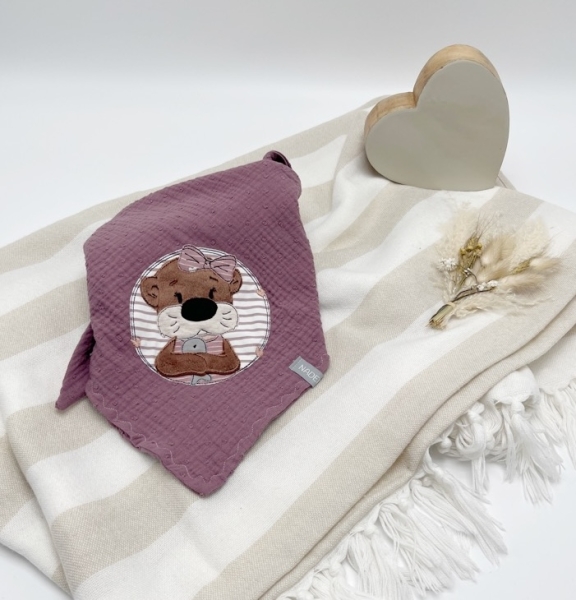 Halstuch "Button Otterdame mit Fisch"